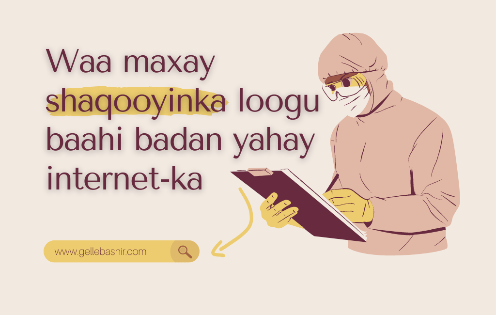 Waa maxay shaqooyinka loogu baahi badan yahay internet-ka