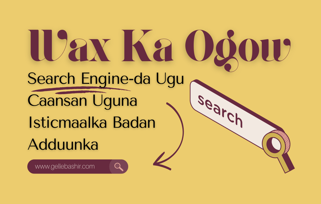 Search engine-da ugu caansan uguna isticmaalka badan adduunka