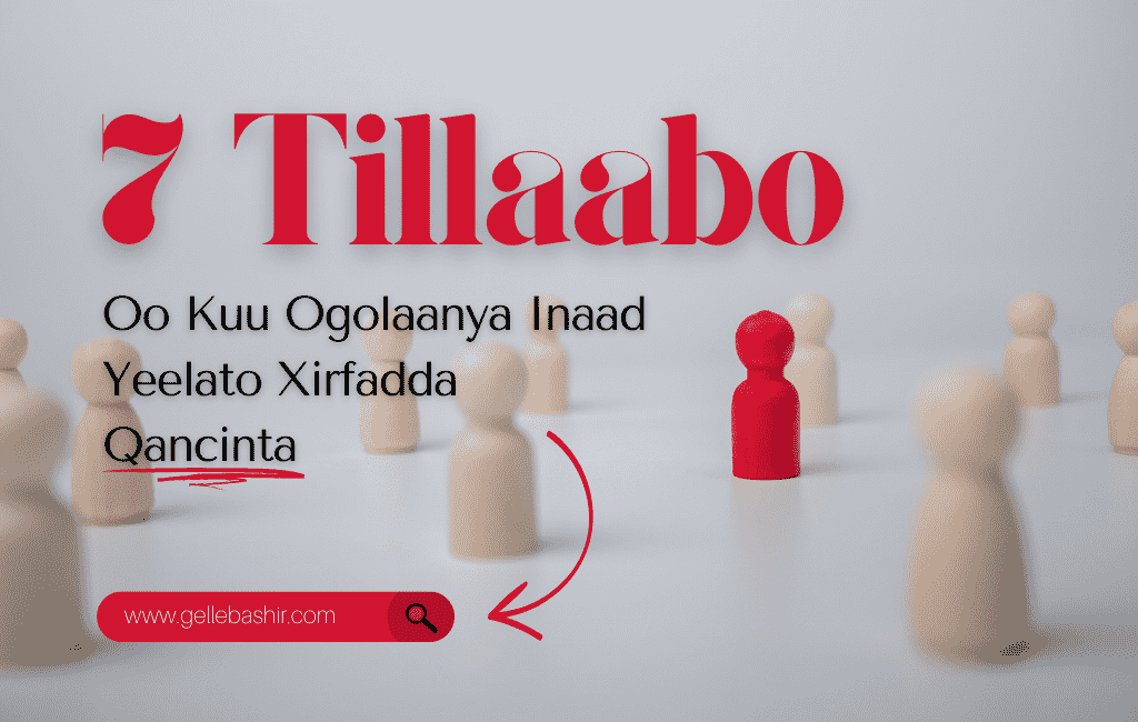 7 Tillaabo Oo Kuu Ogolaanya Inaad Yeelato Xirfadda Qancinta