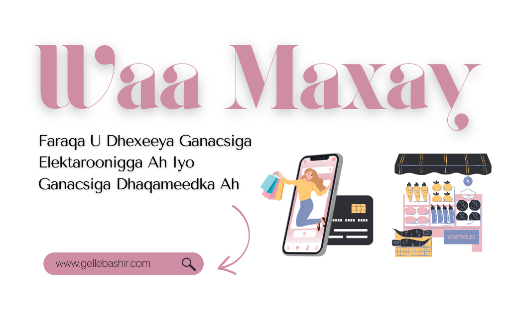 Waa Maxay Faraqa U Dhexeeya Ganacsiga Elektaroonigga Ah Iyo Ganacsiga Dhaqameedka Ah