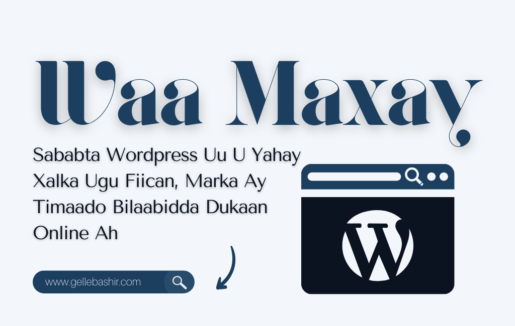 Waa Maxay Sababta Wordpress Uu U Yahay Xalka Ugu Fiican, Marka Ay Timaado Bilaabidda Dukaan Online Ah