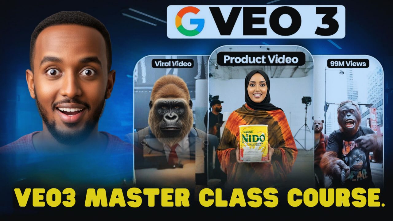thumbnail. Veo3 Master Class Course From Concept to Creation.